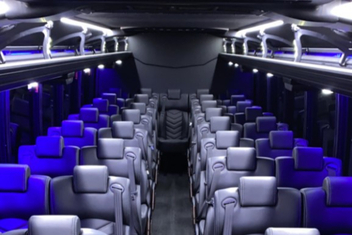 Hendersonville Charter Bus Interior