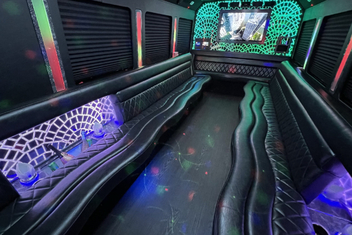 Hendersonville Limo Bus Interior